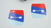 Bmw M Colours 3M Kapı Kilidi Sticker Logo 4 Lü Set - 4