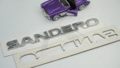 Dacia Sandero Bagaj Krom ABS 3M 3D Yazı Logo Amblem - 8