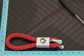 Skoda Logo Stil Hasır Desen Anahtarlık - 8