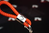 Skoda Logo Stil Hasır Desen Anahtarlık - 3