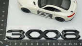 DK Tuning Peugeot 3008 P84 Ön Kaput Ve Bagaj ABS Parlak Siyah Yazı Logo - 2