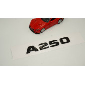 A 250 Bagaj Parlak Siyah ABS 3M 3D Yazı Logo thumbnail 2