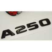 A 250 Bagaj Parlak Siyah ABS 3M 3D Yazı Logo thumbnail 3