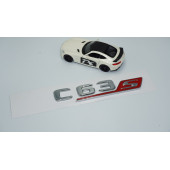 DK Tuning C 63S Bagaj Krom Kırmızı ABS 3M 3D Yazı Logo Benz İle Uyumlu - 2