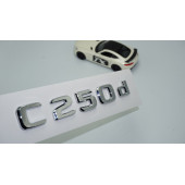 DK Tuning C 250d Bagaj Krom ABS 3M 3D Yazı Logo Benz İle Uyumlu - 1