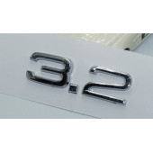 DK Tuning Audi 3.2 A3 A4 A6 A5 A7 A8 Bagaj Krom ABS 3M 3D Yazı Logo thumbnail 3