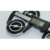 DK Tuning Opel Gümüş Siyah Jant Göbeği Kapak Seti 60mm thumbnail 5