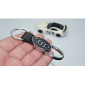DK Tuning Audi Logo Deri Metal Anahtarlık - 1