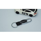 DK Tuning Audi Logo Deri Metal Anahtarlık - 2