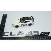 DK Tuning Benz CLA 45S Bagaj Siyah Krom ABS 3M 3D Yazı Logo - 4