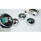 DK Tuning R Jant Göbeği Kapak Seti 60mm Jaguar İle Uyumlu - 1