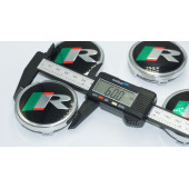 DK Tuning R Jant Göbeği Kapak Seti 60mm Jaguar İle Uyumlu - 5