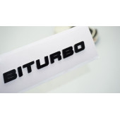 DK Tuning Biturbo Siyah ABS Bagaj Yazı Logo Mercedes İle Uyumlu - 1