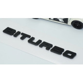 DK Tuning Biturbo Siyah ABS Bagaj Yazı Logo Mercedes İle Uyumlu - 3