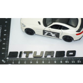 DK Tuning Biturbo Siyah ABS Bagaj Yazı Logo Mercedes İle Uyumlu - 4