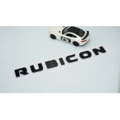 DK Tuning Wrangler Rubicon Siyah Bagaj Yazı Jeep İle Uyumlu - 2