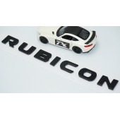 DK Tuning Wrangler Rubicon Siyah Bagaj Yazı Jeep İle Uyumlu - 3