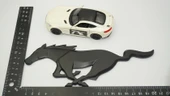 DK Tuning Ford Mustang Shelby GT Koşan At Bagaj Siyah Logo Arma - 2