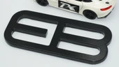 DK Tuning Mustang Ecoboost Billet EB Bagaj Amblemi Siyah Logo Arma Ford İle Uyumlu - 5