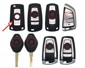 Bmw AC Oto Anahtar 3M Metal Alaşım Logo 2Li Set - 9