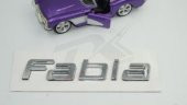 Skoda Fabia 2007 2015 Bagaj Krom ABS 3M 3D Yazı Logo Amblem - 3