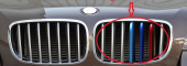 Bmw E70 X5 2008 2013 Modeller M Böbrek Panjur Şeridi - 2