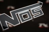 NOS Nitro Ön Panjur Metal 3D Vidalı Logo Amblem - 1