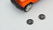 Toyota Oto Anahtar 3M Metal Alaşım Logo 2Li Set - 3