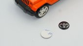 Toyota Oto Anahtar 3M Metal Alaşım Logo 2Li Set - 4