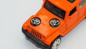 Toyota Oto Anahtar 3M Metal Alaşım Logo 2Li Set - 6