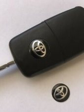 Toyota Oto Anahtar 3M Metal Alaşım Logo 2Li Set - 8