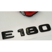 E 180 Bagaj Parlak Siyah ABS 3M 3D Yazı Logo - 3