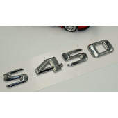 S450 Bagaj Krom Metal 3M 3D Yazı Logo - 3
