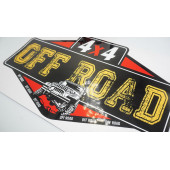 Arazi Aracı Off Road 4x4 Kaput Bagaj Sticker 28X18 cm - 3
