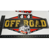 Arazi Aracı Off Road 4x4 Kaput Bagaj Sticker 28X18 cm - 4