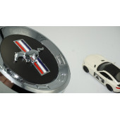 DK Mustang Bagaj Yuvarlak Panel 3M 3D Krom ABS Logo Amblem thumbnail 1
