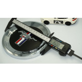 DK Mustang Bagaj Yuvarlak Panel 3M 3D Krom ABS Logo Amblem thumbnail 4