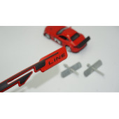 DK Kia GT Line Ön Panjur Vidalı 3D Siyah Kırmızı Metal Logo thumbnail 1