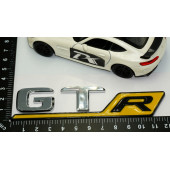 DK Benz GT R Sarı Krom Abs 3m 3d Bagaj Logo Amblem - 4