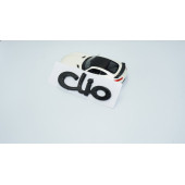 DK Tuning Renault Clio Bagaj Tırnaklı Siyah ABS 3M 3D Yazı Logo Amblem thumbnail 3