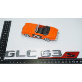 DK Tuning GLC 63S Bagaj Kırmızı Krom ABS Yazı Logo Benz İle Uyumlu thumbnail 4