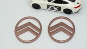 DK Tuning Citroen C3 C4 C5 C6 Bronz ABS Yan Kanatlar Logo Arma Seti thumbnail 5