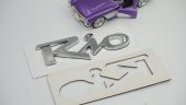 Kia Rio 2006-2011 Krom ABS 3M 3D Bagaj Yazı Logo - 7