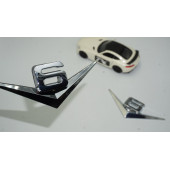 Dk V6 3m 3d Çamurluk Yanı Krom Metal Yazı Logo Seti thumbnail 1