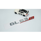 DK Tuning GL63S Bagaj Krom Kırmızı ABS Yazı Logo Benz İle Uyumlu thumbnail 2