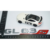 DK Tuning GL63S Bagaj Krom Kırmızı ABS Yazı Logo Benz İle Uyumlu thumbnail 4