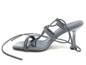 Feles Bilekten Bağlamalı Taş Detaylı Topuklu Kadın Abiye Ayakkabı thumbnail 8