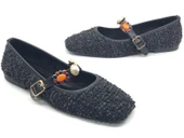 Feles İnci Toka Detaylı Kadın Babet Ayakkabı thumbnail 1