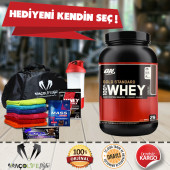 Optimum Nutrition Gold Standard Whey Protein Tozu 899 Gr + HEDİYENİ KENDİN SEÇ ! - 1