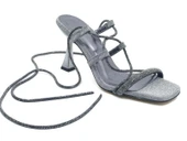 Feles Bilekten Bağlamalı Taş Detaylı Topuklu Kadın Abiye Ayakkabı thumbnail 6